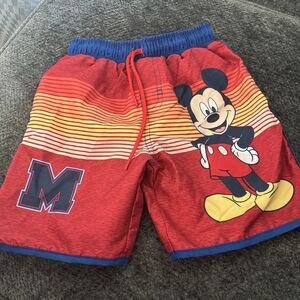 Mickey Mouse Disney Junior Sz 5 Boys Swim Bottoms  Swimtrunks